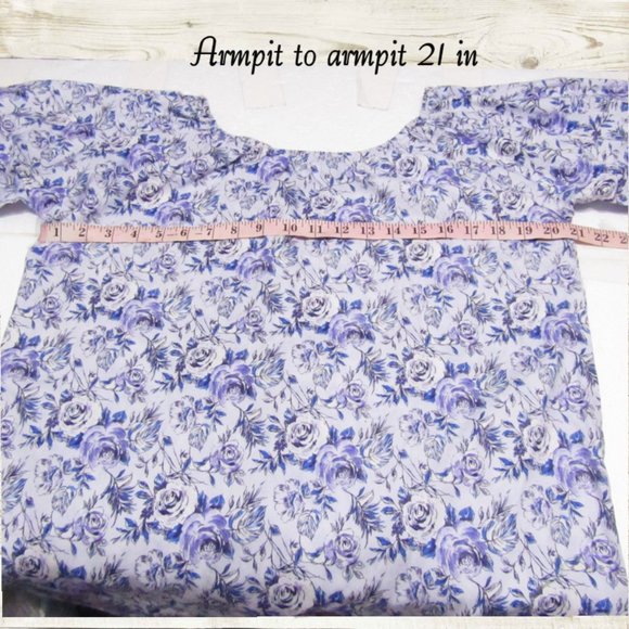 Handmade set of two womens tops size L short sleeve multiclor - Picture 9 of 13